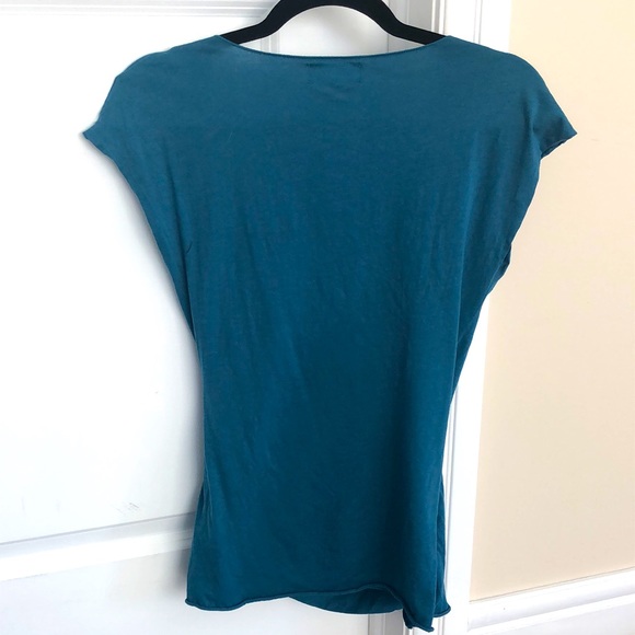 Gathered Ben & Lucia (Anthropologie) Wrap top - Picture 4 of 4